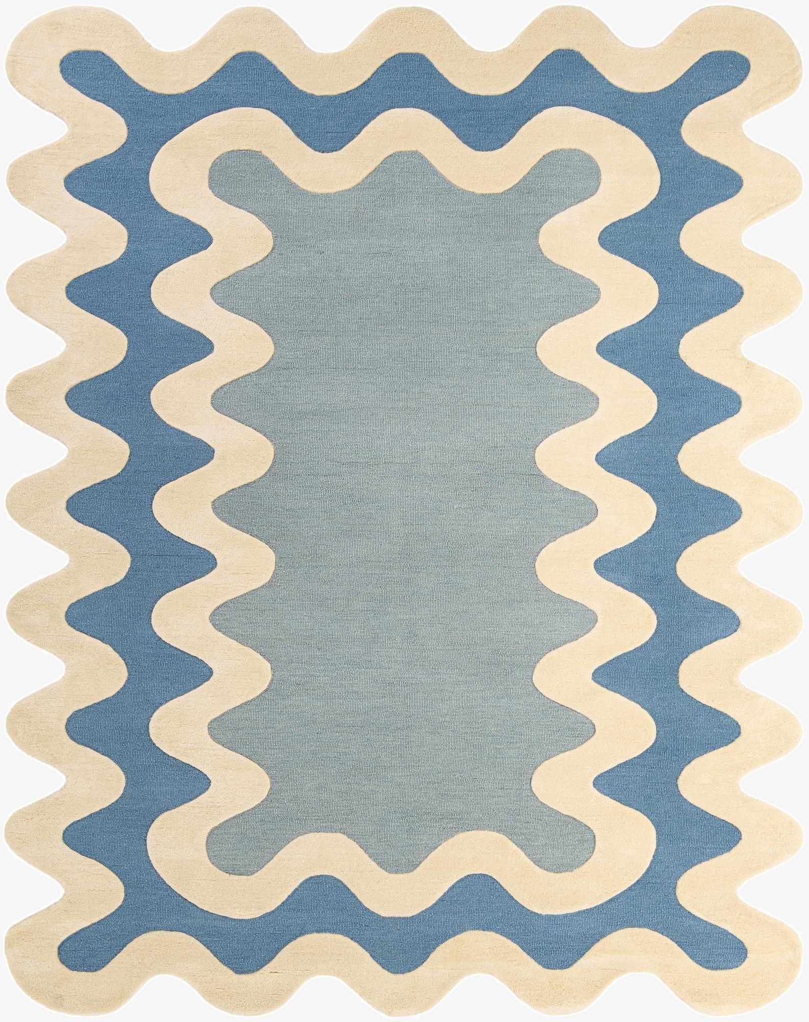 7' 10 x 10' Happy Rugs Wiggles Wool