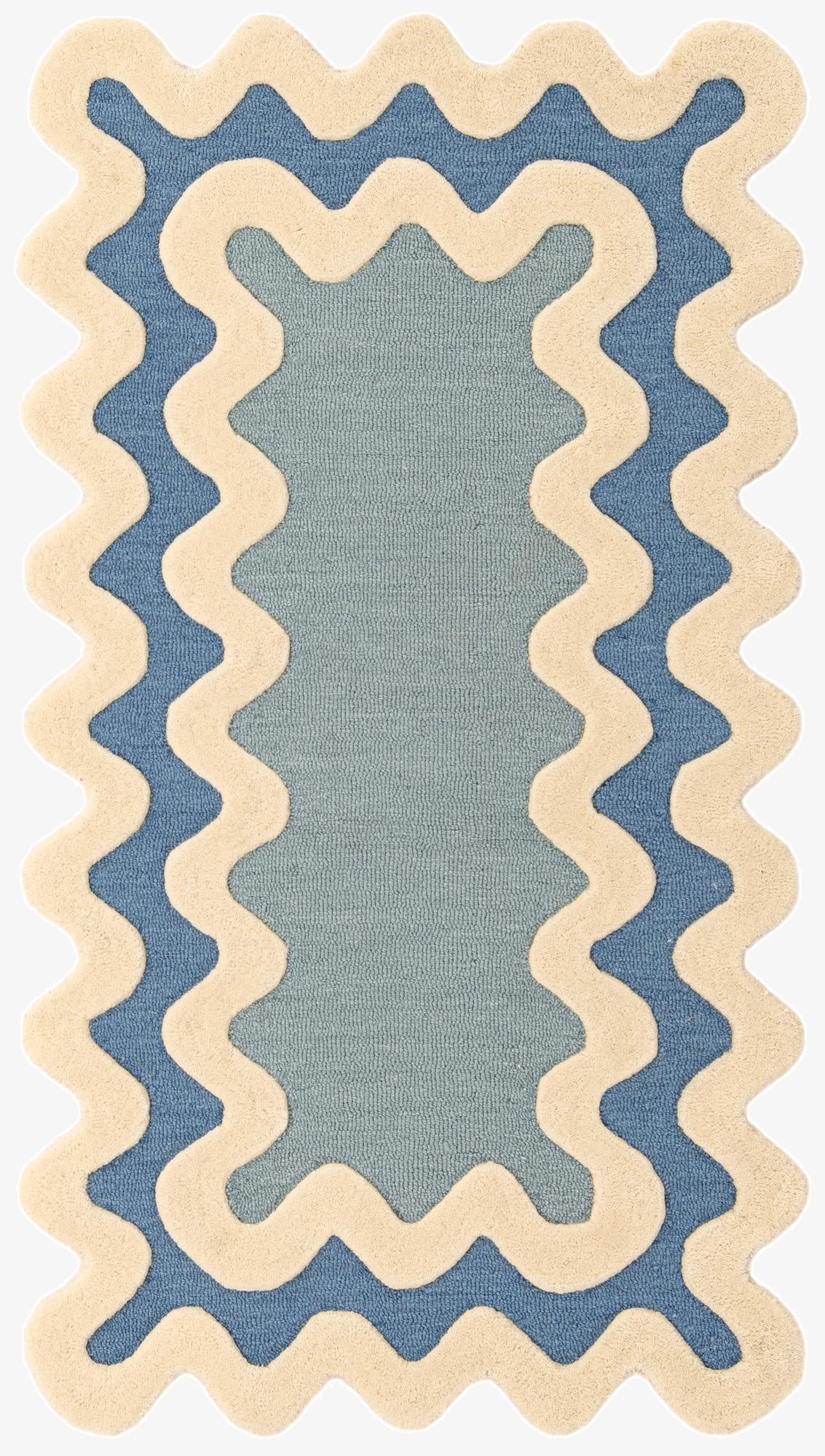 3' 1 x 5' 3 Happy Rugs Wiggles Wool