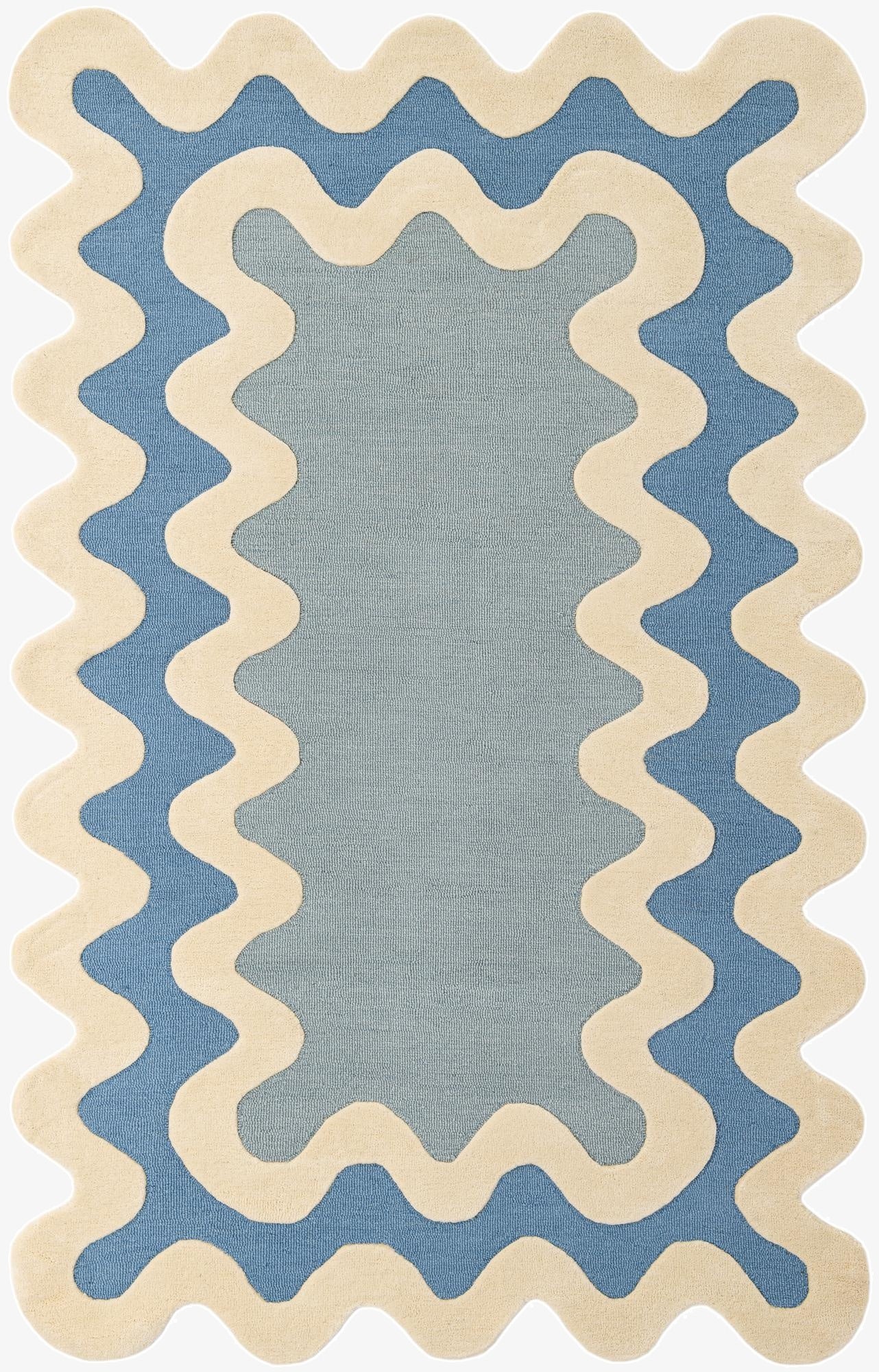5' 1 x 8' Happy Rugs Wiggles Wool
