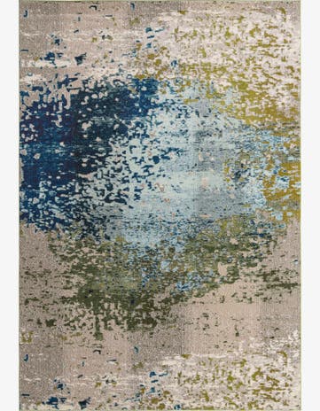 Blue Washable Hyacinth Rug