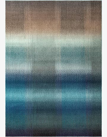 Blue Washable Hyacinth Rug