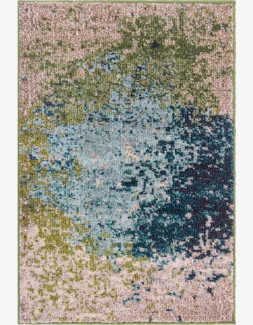 Blue Washable Hyacinth Rug