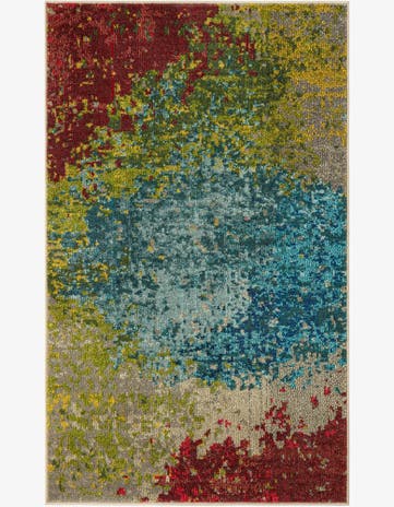 Blue Washable Hyacinth Rug