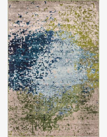 Blue Washable Hyacinth Rug