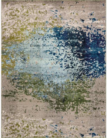 Blue Washable Hyacinth Rug