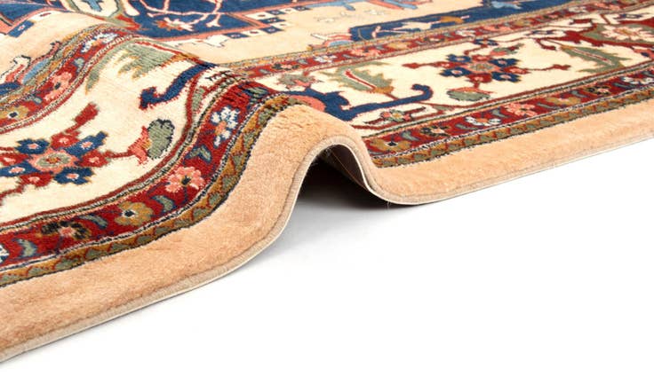 Detail image of 6' 9 x 10' 2 Hand Knotted Indo Heriz Wool Rug