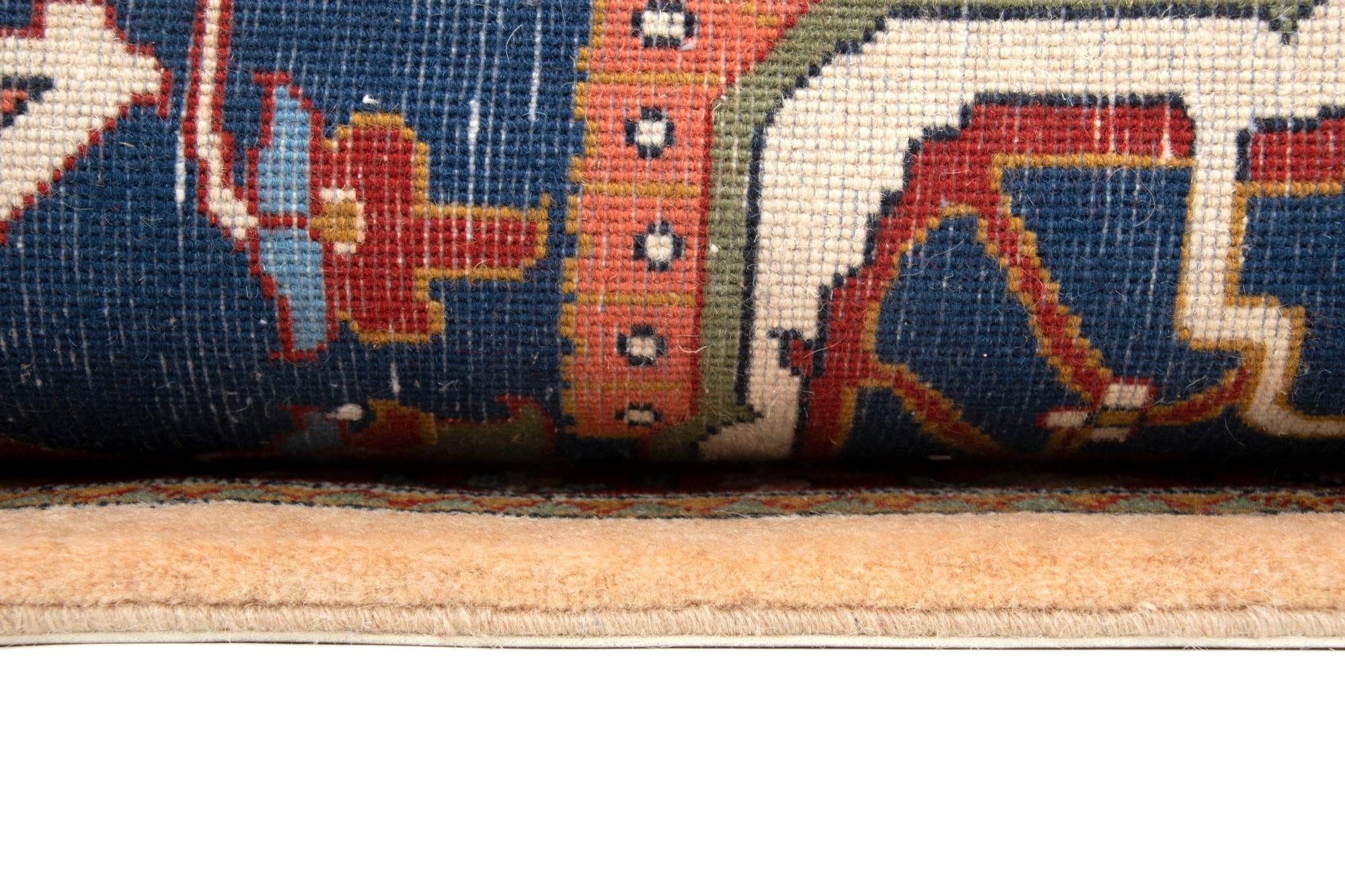 6' 9 x 10' 2 Hand Knotted Indo Heriz Wool Rug