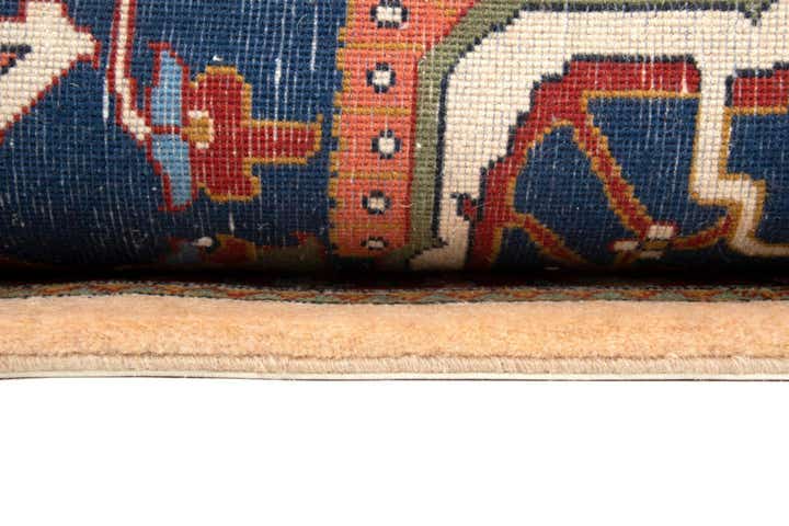 6' 9 x 10' 2 Hand Knotted Indo Heriz Wool Rug
