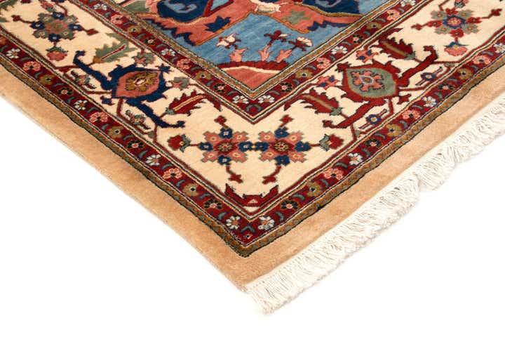 6' 9 x 10' 2 Hand Knotted Indo Heriz Wool Rug