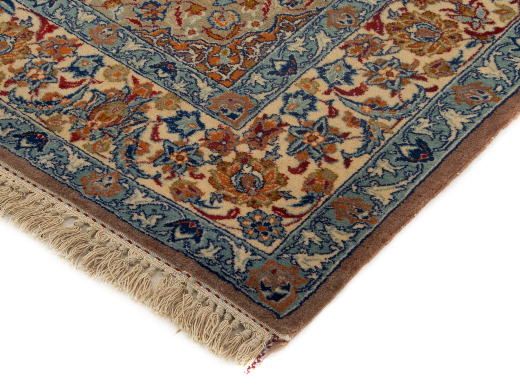 3' 4 x 5' 1 Hand Knotted Isfahan Persian Rug