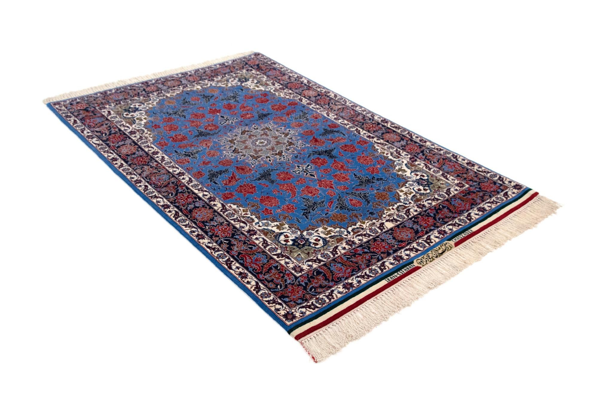 3' 9 x 5' 9 Hand Knotted Isfahan Persian Rug