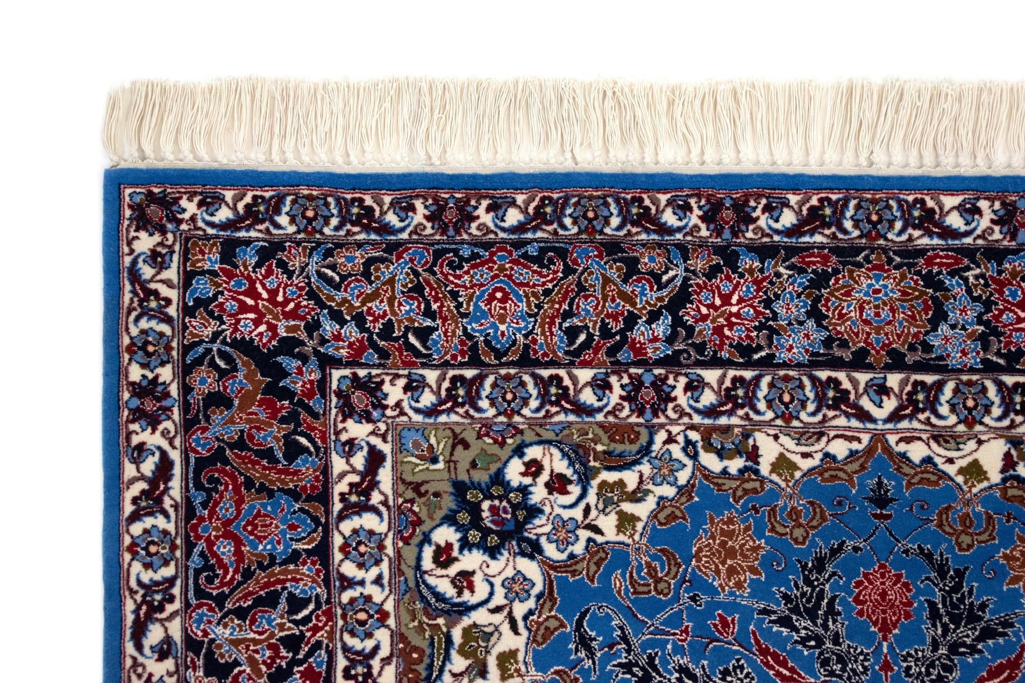 3' 9 x 5' 9 Hand Knotted Isfahan Persian Rug
