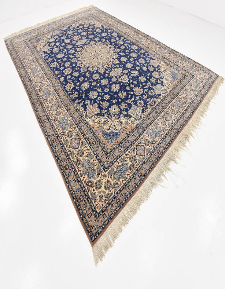 Detail image of 10' x 14' Hand Knotted Isfahan Persian Rug