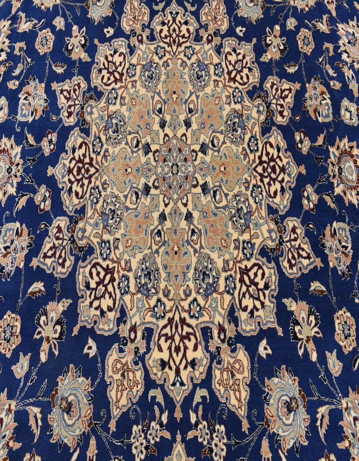 Detail image of 10' x 14' Hand Knotted Isfahan Persian Rug