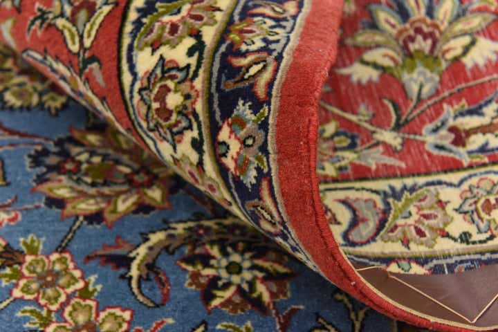 6' 7 x 10' Hand Knotted Isfahan Persian Rug