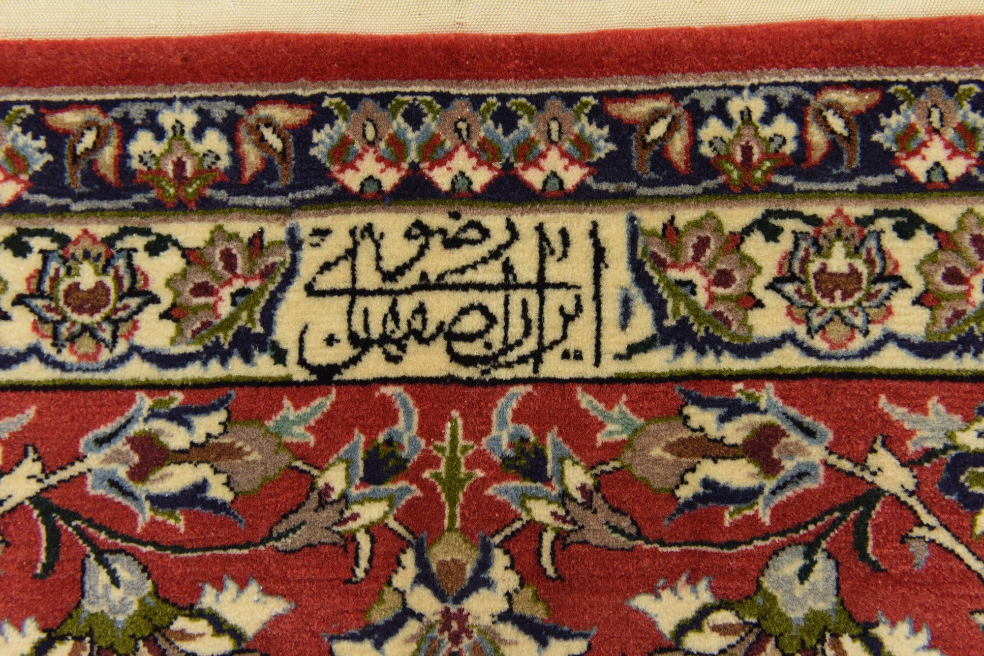 6' 7 x 10' Hand Knotted Isfahan Persian Rug