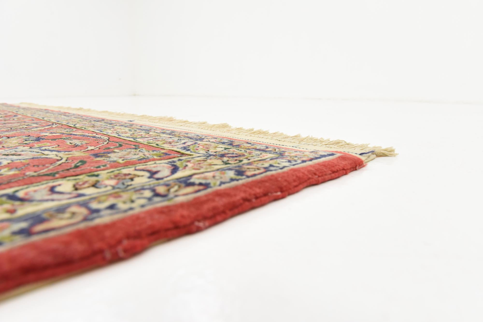 6' 7 x 10' Hand Knotted Isfahan Persian Rug