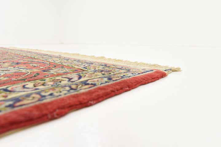 6' 7 x 10' Hand Knotted Isfahan Persian Rug