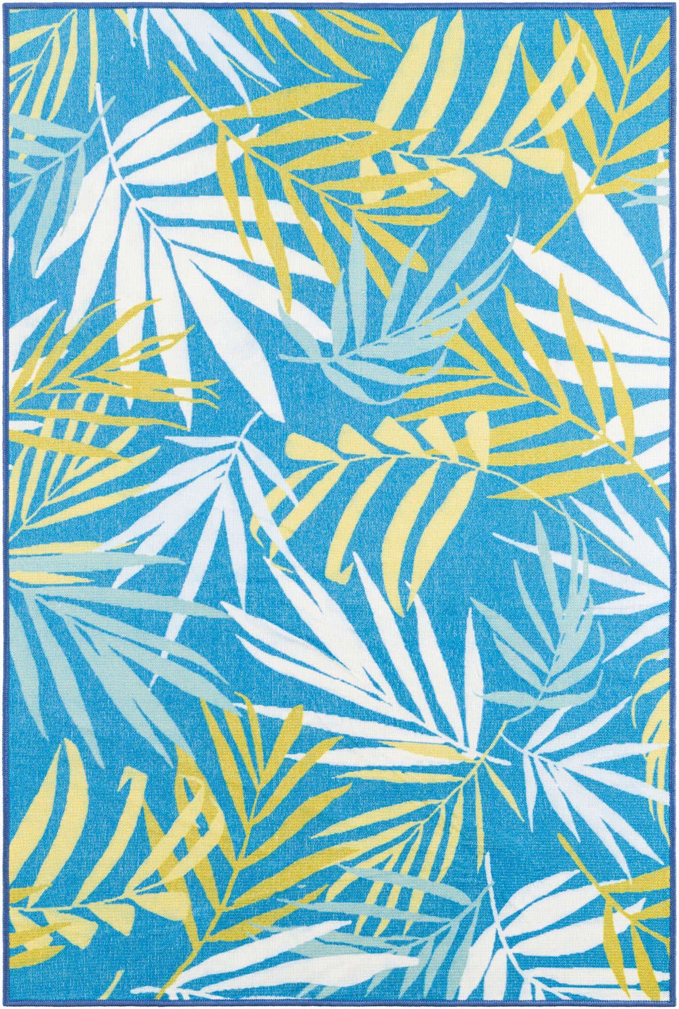 4' 1 x 6' 1 Easy-Clean Jill Zarin Caribbean Indoor / Outdoor Rug