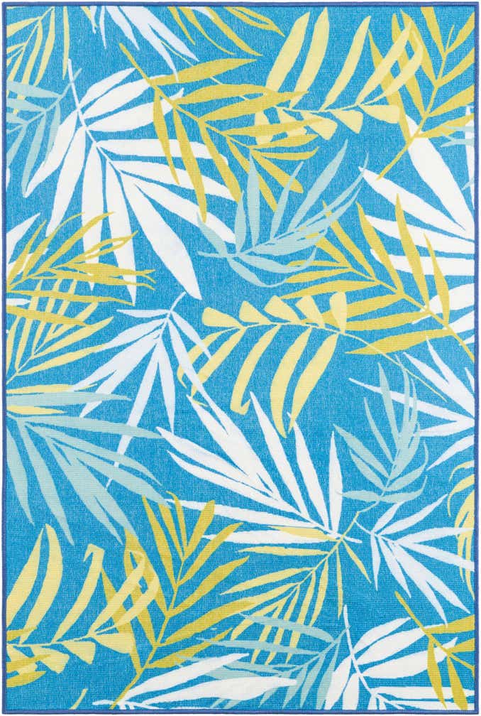 4' 1 x 6' 1 Easy-Clean Jill Zarin Caribbean Indoor / Outdoor Rug