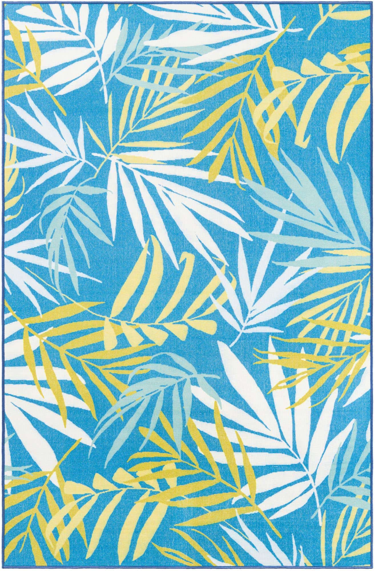 5' 3 x 8' Easy-Clean Jill Zarin Caribbean Indoor / Outdoor Rug