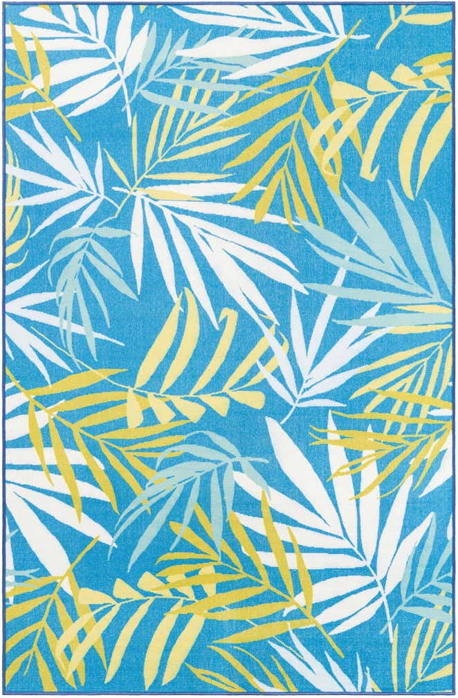 5' 3 x 8' Easy-Clean Jill Zarin Caribbean Indoor / Outdoor Rug