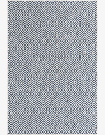 Blue Easy-Clean Jill Zarin Costa Rica Indoor / Outdoor Rug