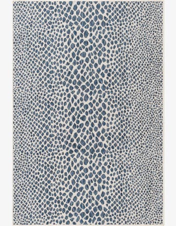 Blue Easy-Clean Jill Zarin Cape Town Indoor / Outdoor Rug