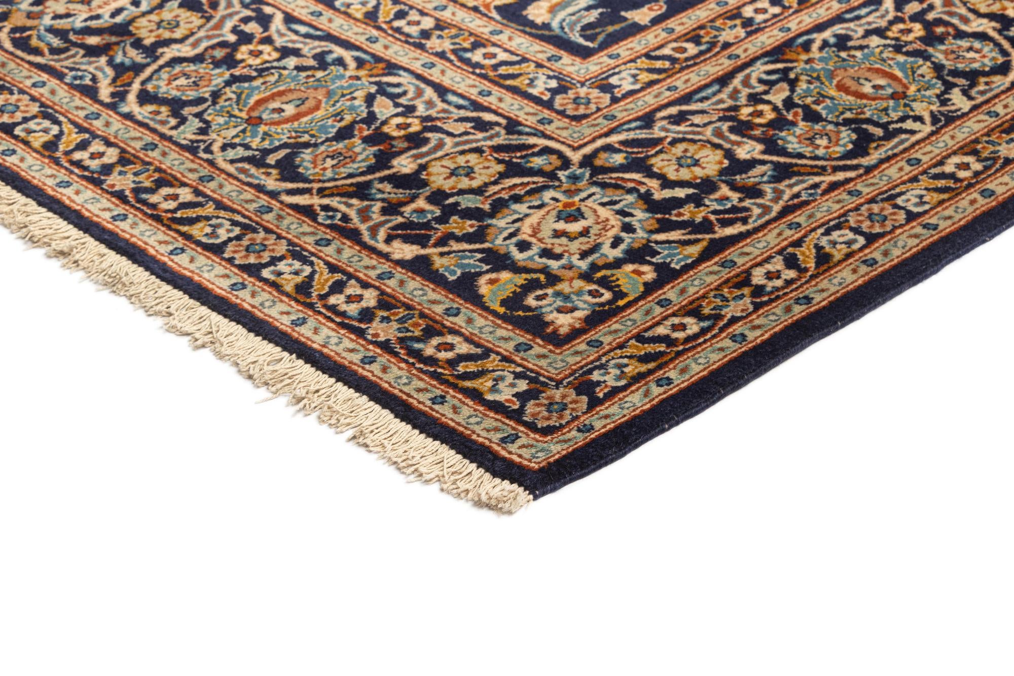 7' 2 x 11' 3 Kashan Wool Rug
