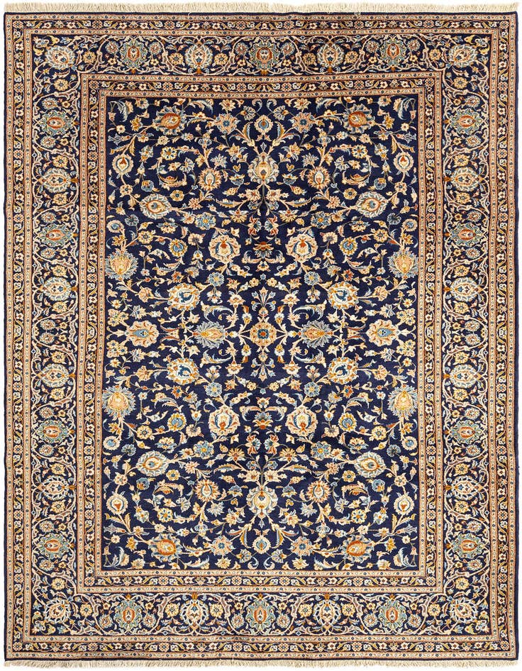 Detail image of 7' 2 x 11' 3 Kashan Wool Rug