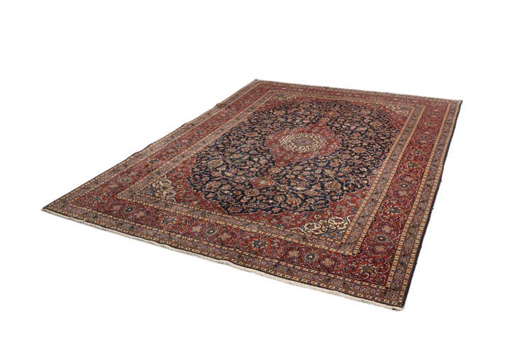 Detail image of 8' 6 x 11' 11 Kashan Wool Rug