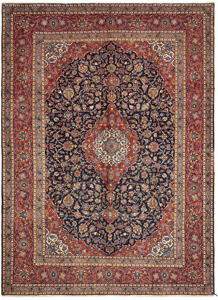 8' 6 x 11' 11 Kashan Wool Rug