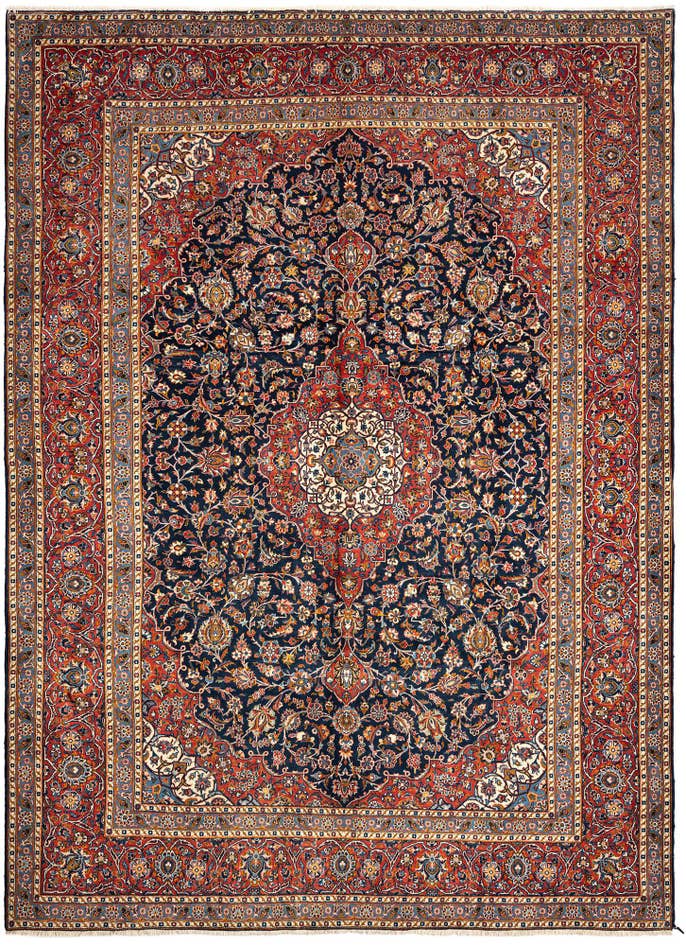 Detail image of 8' 6 x 11' 11 Kashan Wool Rug