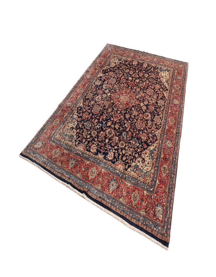 Detail image of 7' 10 x 10' 10 Kashan Wool Rug