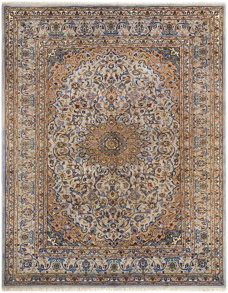Detail image of 6' 11 x 10' 2 Kashan Wool Rug