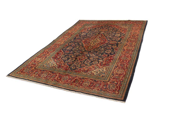 Detailansicht von 205cm x 315cm Kashan Wolle Teppich