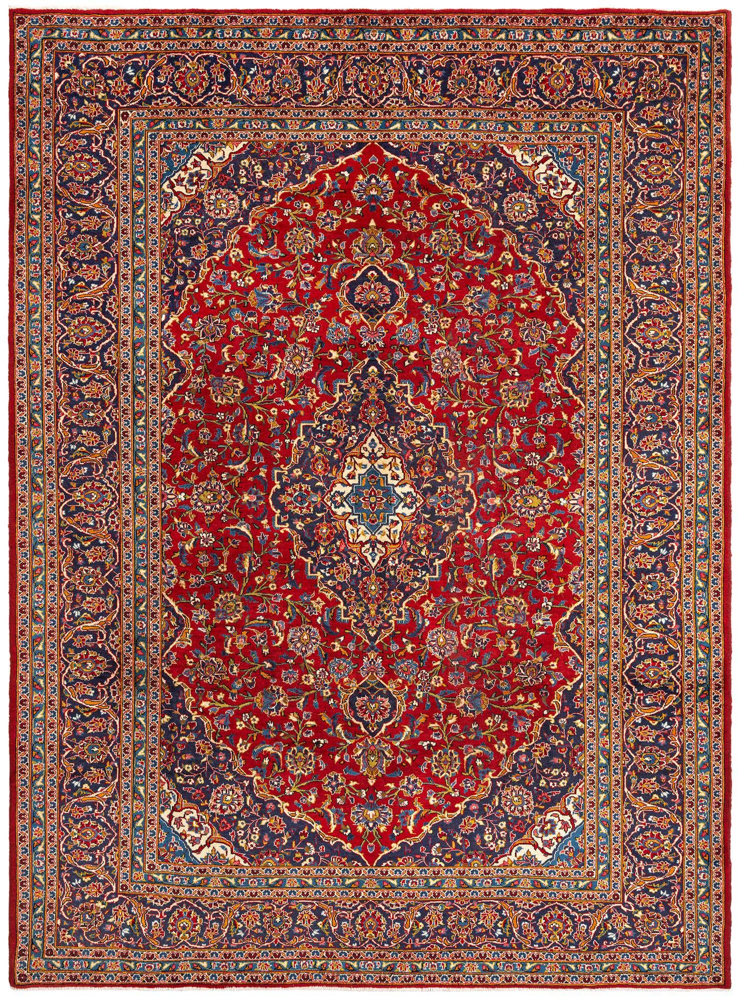 8' 3 x 11' 4 Kashan Wool Rug