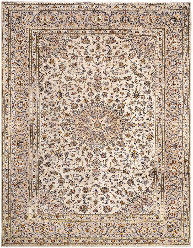 Detail image of 7' 10 x 11' 3 Kashan Wool Rug