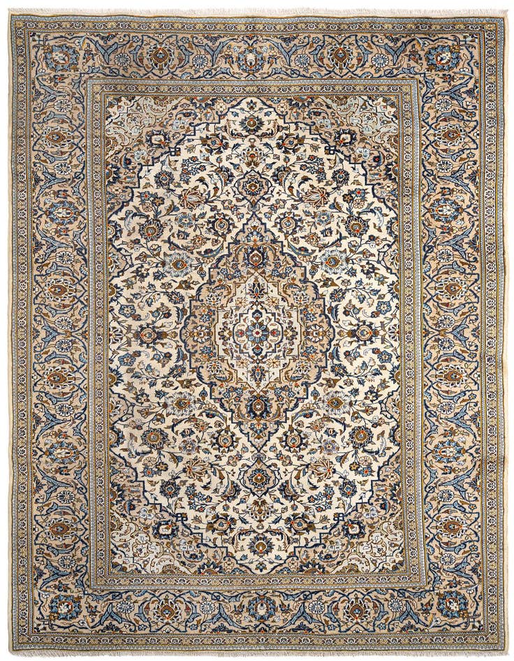 Detail image of 8' x 11' 6 Kashan Wool Rug
