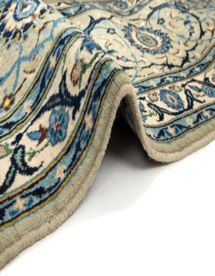 Detail image of 9' 7 x 12' 7  Hand Knotted Kashan Persian Wool Rug