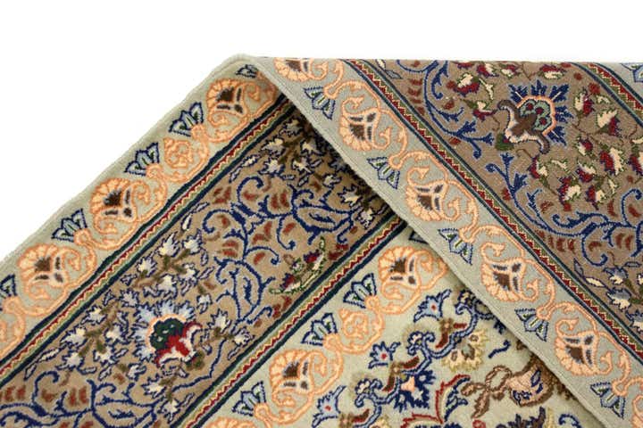 6' 6 x 10' Hand Knotted Kashan Persian Rug