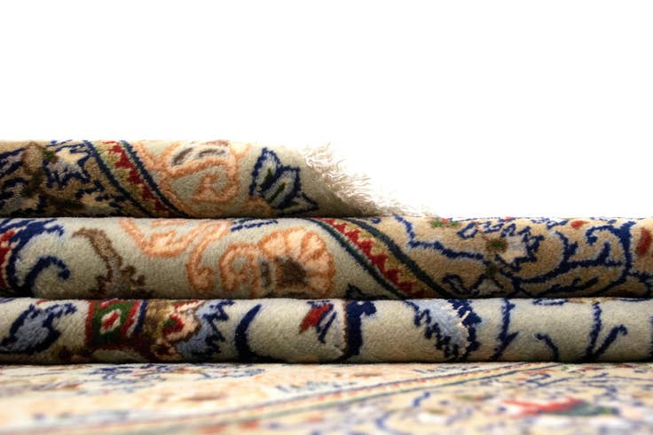 Detail image of 6' 6 x 10' Hand Knotted Kashan Persian Rug