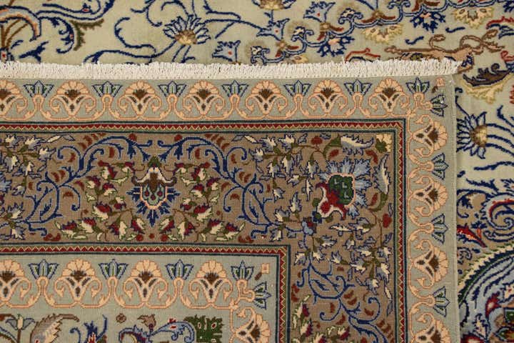 6' 6 x 10' Hand Knotted Kashan Persian Rug