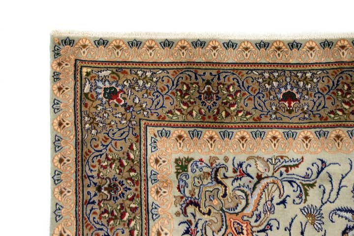 6' 6 x 10' Hand Knotted Kashan Persian Rug