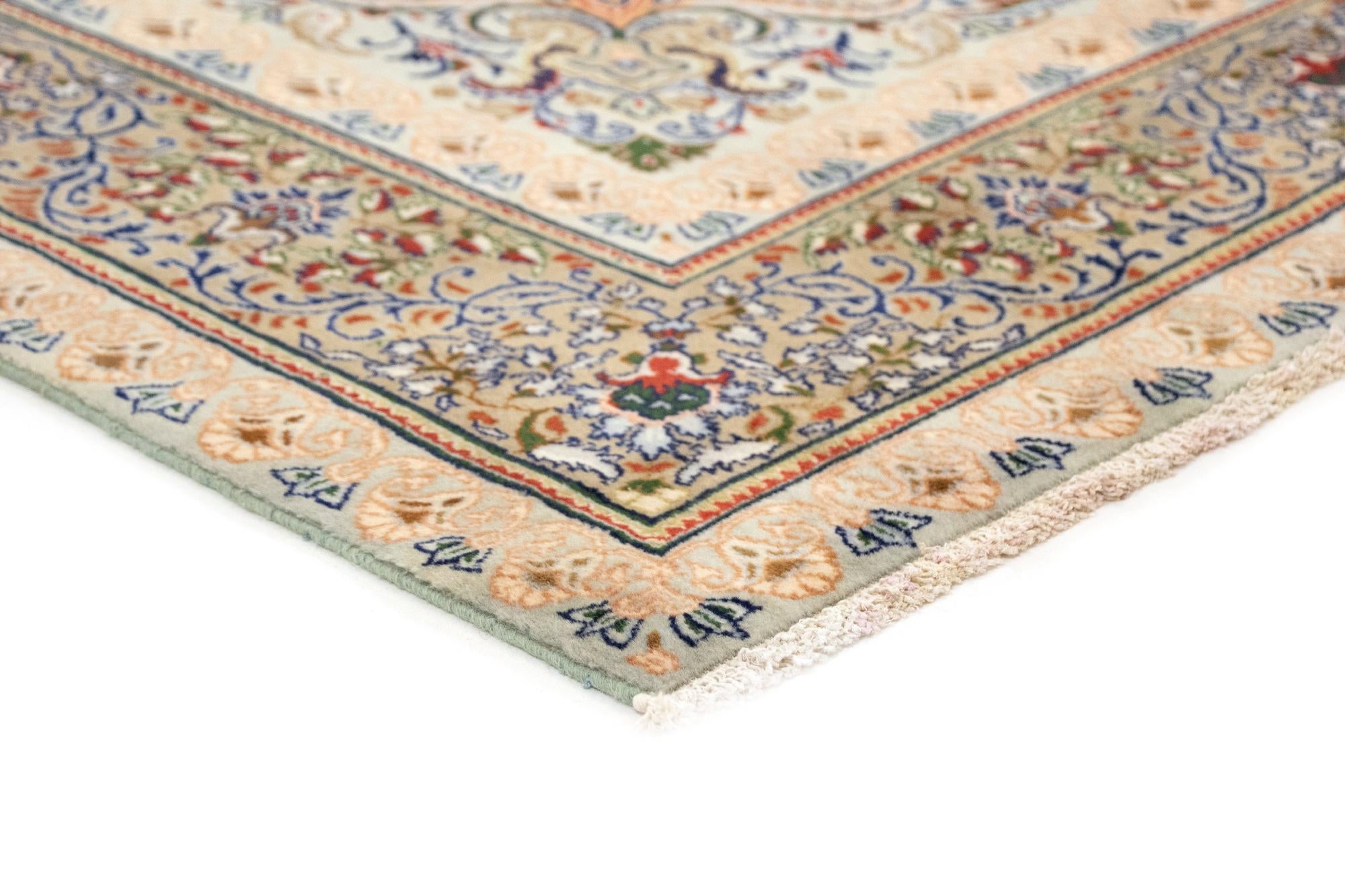 6' 6 x 10' Hand Knotted Kashan Persian Rug