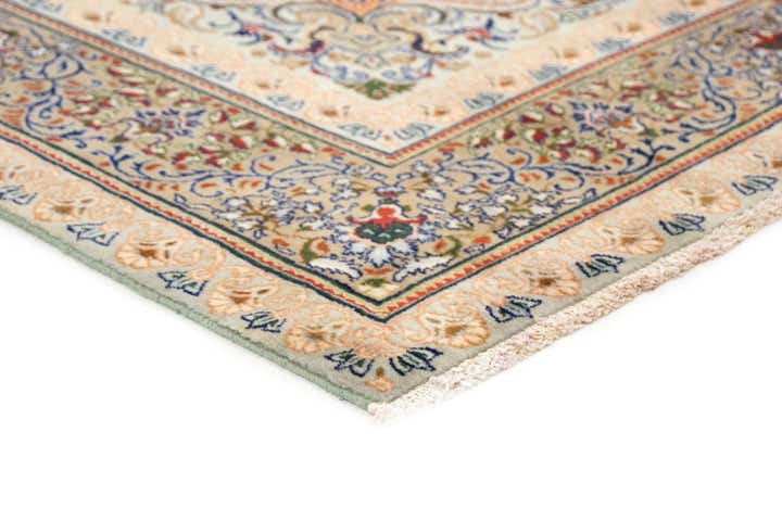 6' 6 x 10' Hand Knotted Kashan Persian Rug
