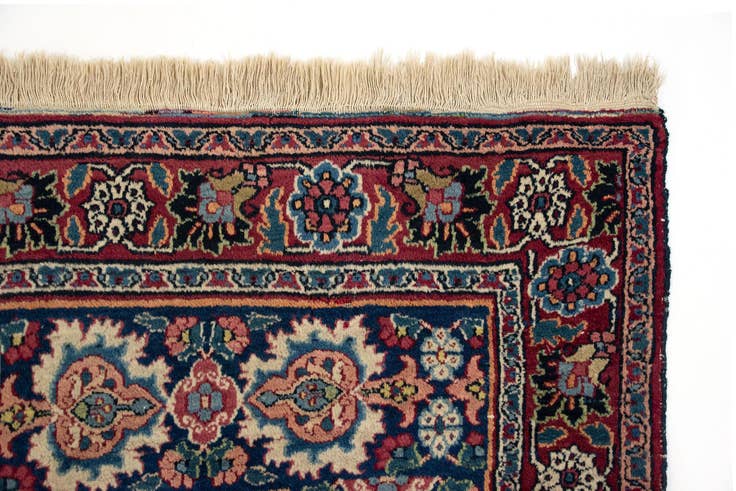Detail image of 9' 9 x 12' 8 Hand Knotted Kashan Persian Wool Rug