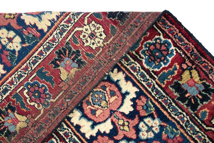 Detail image of 9' 9 x 12' 8 Hand Knotted Kashan Persian Wool Rug