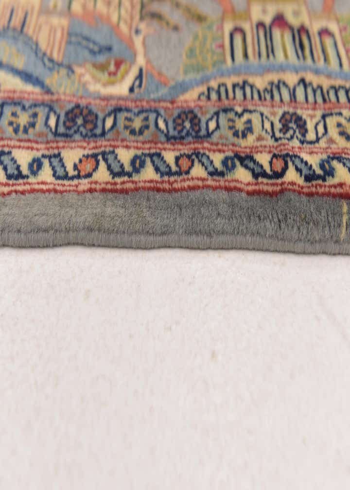 4' 2 x 6' 3 Hand Knotted Kashan Persian Rug