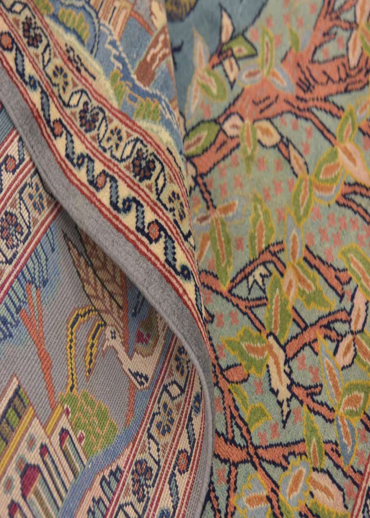 4' 2 x 6' 3 Hand Knotted Kashan Persian Rug